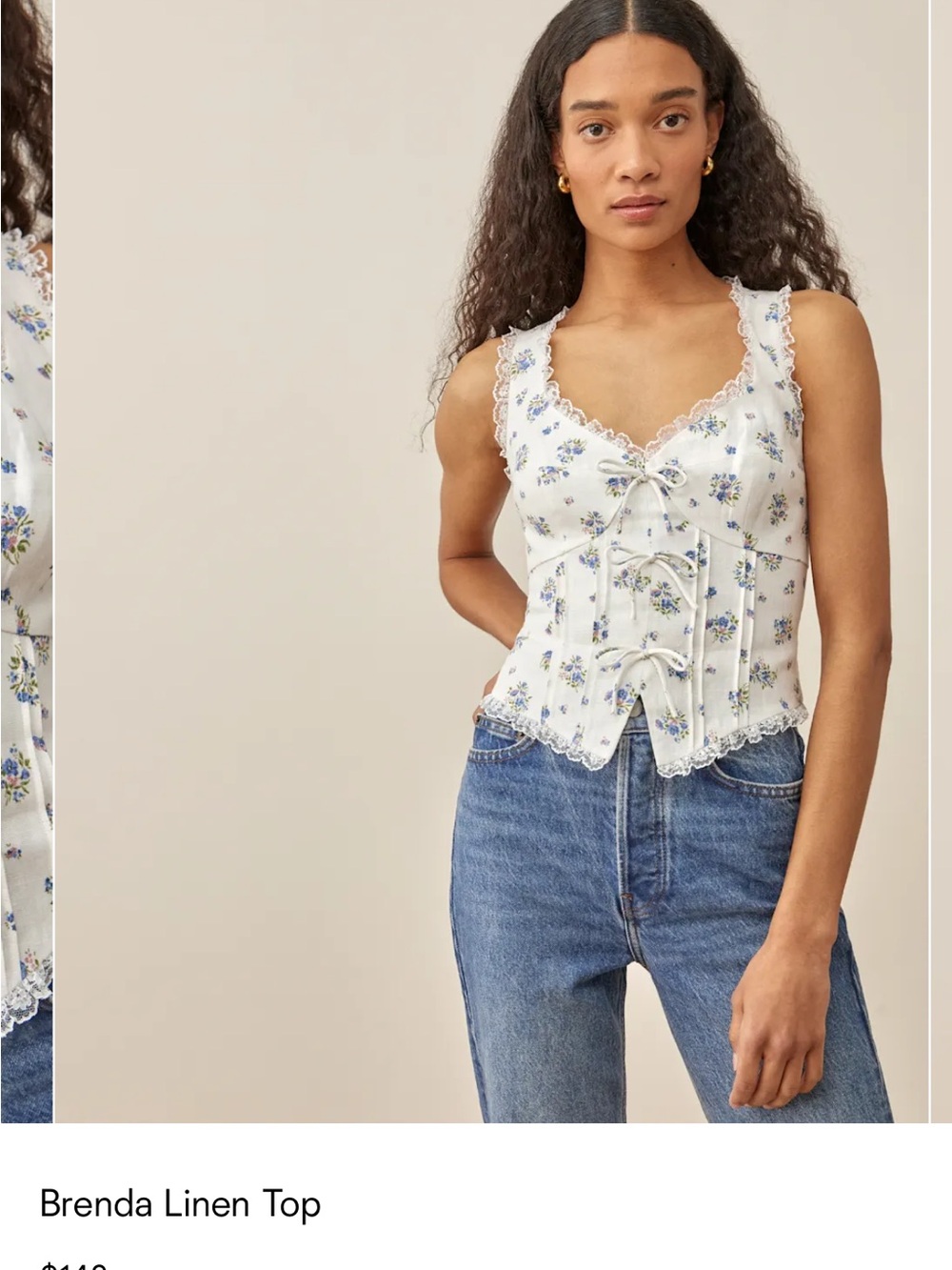 Reformation Brenda Linen Top - Picture 8 of 8